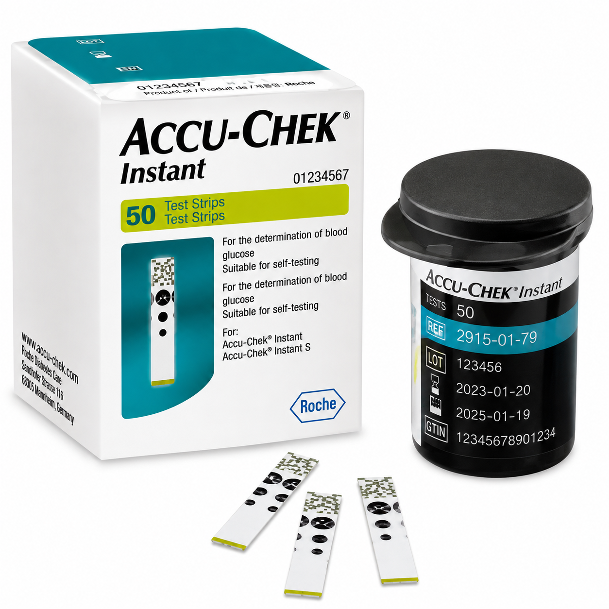 Accu Check Instant Test Strips (50 pcs)